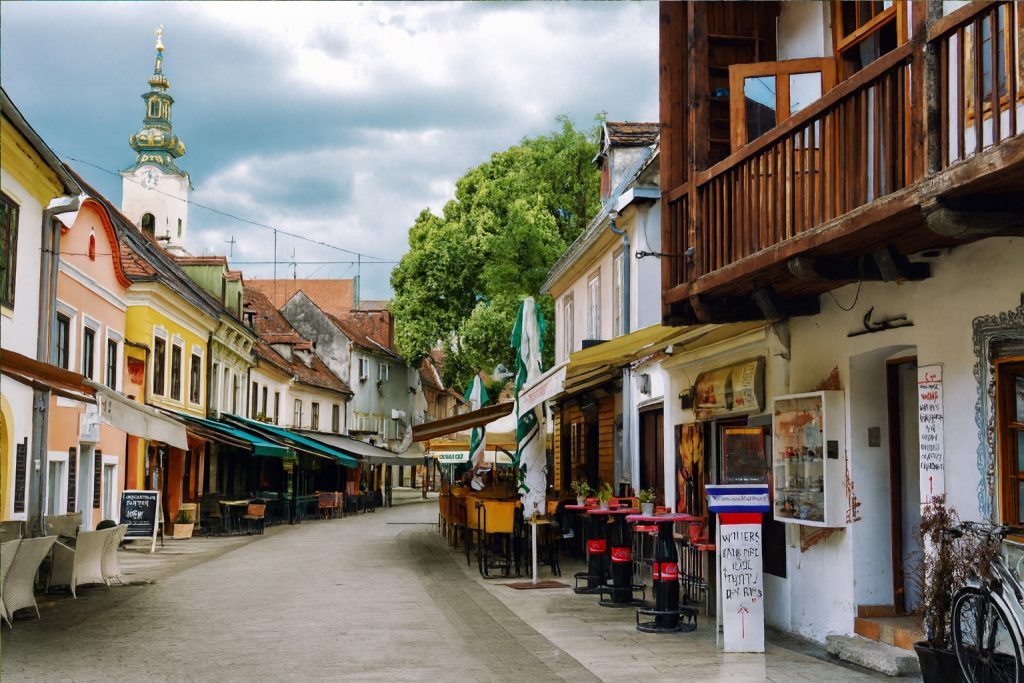 Suasana bersejarah di Zagreb Old Town, salah satu destinasi menarik dalam pakej Balkan Budapest 4 negara.